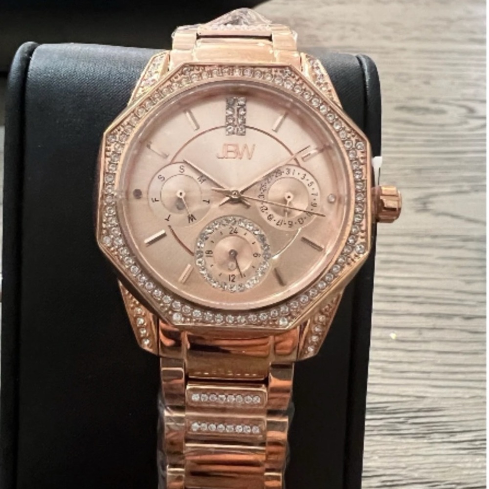 JBW Marquis Women's Rose Gold Diamond Bracelet Watch
